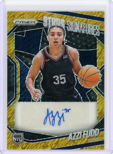 2025-26 Panini Prizm FOTL AZZI FUDD Stars Signatures Gold Shimmer Auto 1/10 1st