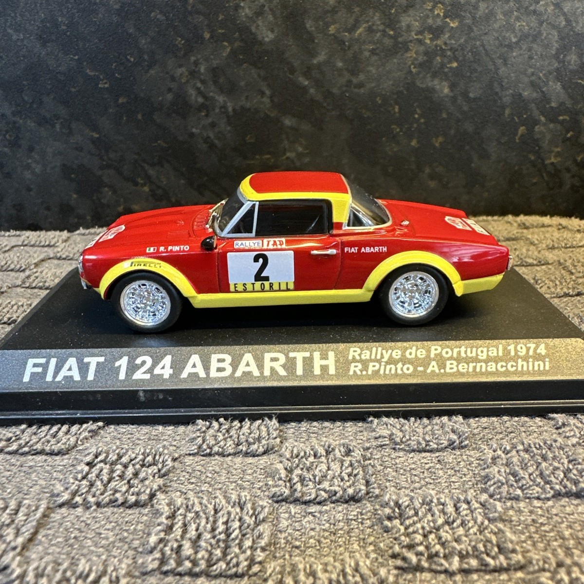 IXO DEAGOSTINI 1/43 FIAT 124 ABARTH PORTUGAL 1974 RALLY CAR. B5 | eBay