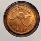 Australia Half Penny coin from a recent eBay sale