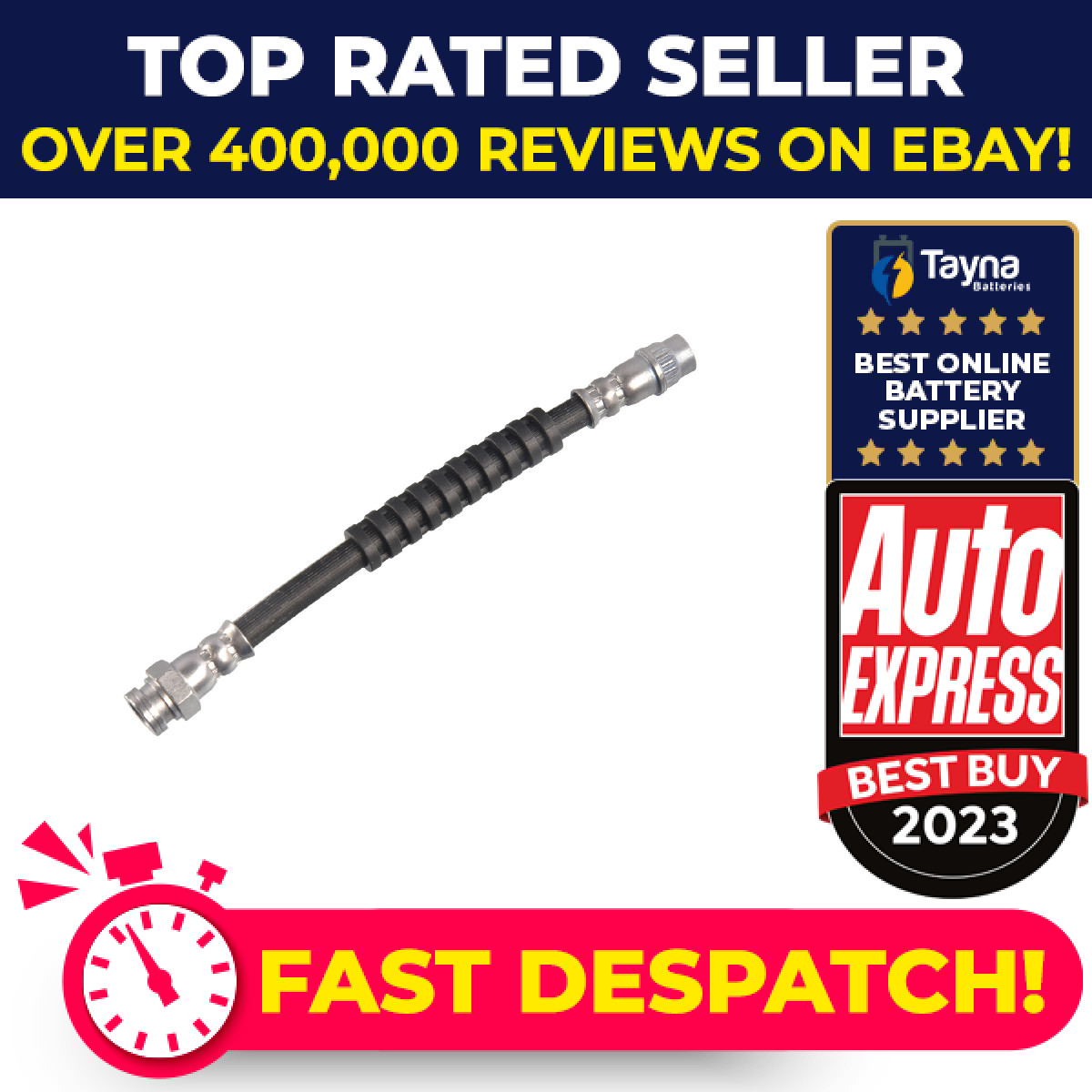 Brake Hose Rear Inner, Left or Right 182633 Febi Hydraulic 1609017080 Quality