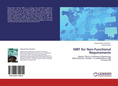 MBT for Non-Functional Requirements Vijaya Krishna Cherukuri (u. a.) Taschenbuch