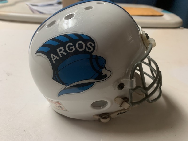 CFL TORONTO ARGONAUTS BIKE FOOTBALL MINI HELMET USA BUYERS ONLY