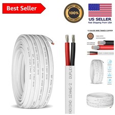12 AWG Duplex Marine Grade Wire - Durable 30ft Tinned Copper Electrical Cable
