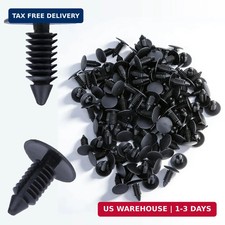 200 PCS Car Plastic Trim Boot Rivets Push Clip Fastener, 8mm Plastic Fender Clip