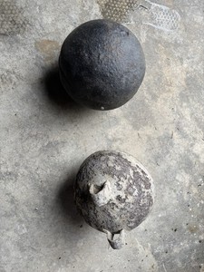 Lot Antique nautical sphere , fishing net buoy, float, marine, rare collectible 