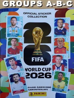 2026 Panini FIFA World Cup Stickers US Edition MEX1-SCO20 A/B/C Brazil PICK