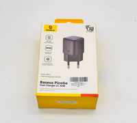 Baseus Picogo Gan LadegeräT 45W Eu Schwarz Ipad Iphone Samaung Tab Rechnung Mwst
