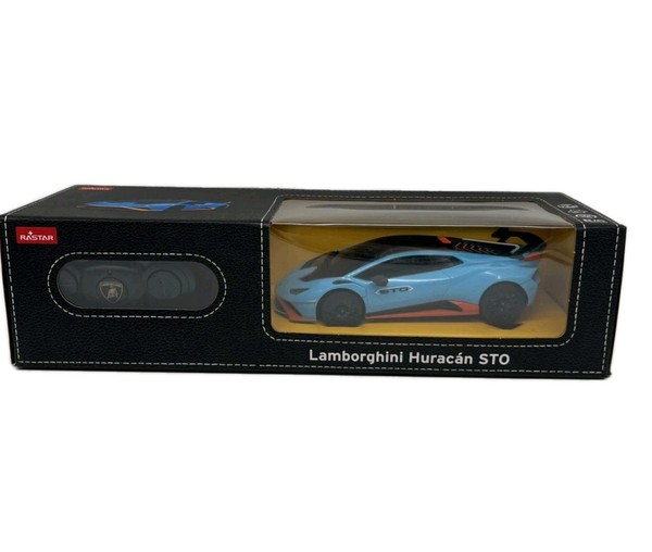 Rastar Lamborghini HuracáN STO 1:24 Blau RC Auto 2,4Ghz Ferngesteuert RaritäT-image