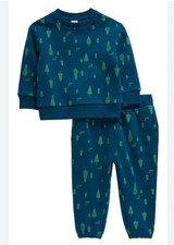 TUCKER & TATE Babies Sweatshirt & Sweatpants Set Christmas Tress   Green Size 9M