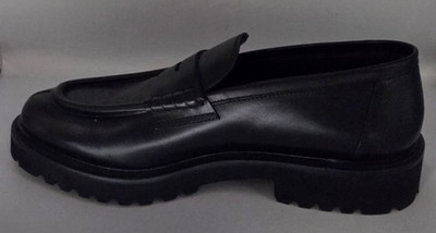 Doucal's Men's Loafer Horse Shoes Black