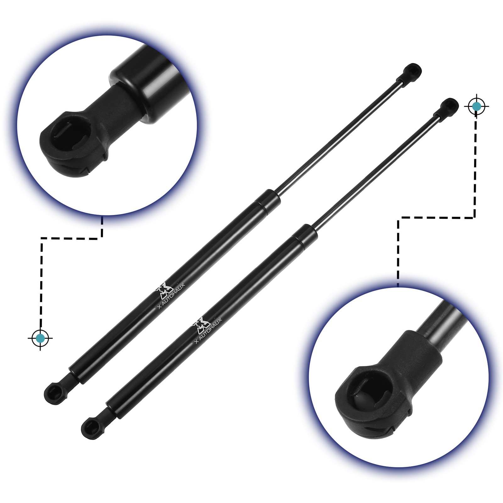 Pack of 2 For SMART Fortwo Coupe 451 Car Rear Hatch Liftgate Gas Lift Supports