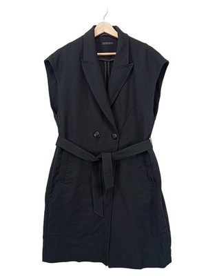 SISLEY Wickelkleid Damen Kleid Gr. DE 38 schwarz Casual-Look