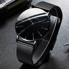 Waterproof Men's Watch Stainless Steel Quartz Luminous Classic Watches Business