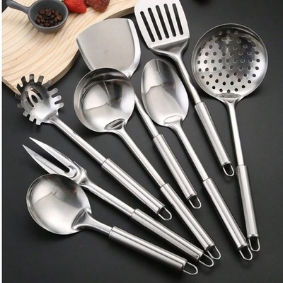 8 Pcs Stainless Steel Cookware Set Nonstick Pots Pans Kitchen