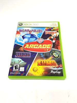 PopCap Arcade Vol 1 (Microsoft Xbox 360) Bejeweled Zuma Feeding Frenzy