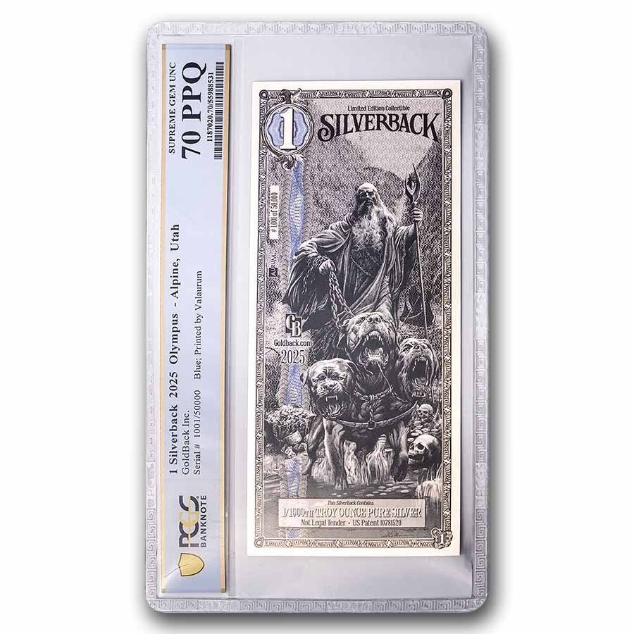 2025 1 Silverback Olympus Hades GEM UNC 70 PPQ (Blue Standard) | eBay