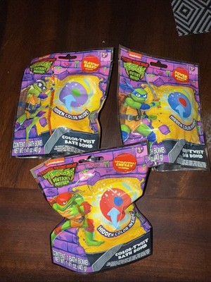 Lot of 3 Teenage Mutant Ninja Turtle Bath Bombs Assorted Scents NEW