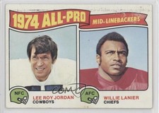 1975 Topps 1974 All-Pro Willie Lanier Lee Roy Jordan #218 HOF 0n1l