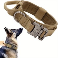 Collare Tattico Militare per Cani di Taglia Media e Grande - Nylon 1000D con Fib