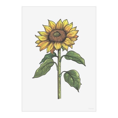 Wandbilder Poster Drucke ''Open Sunflower'' (PP048964)
