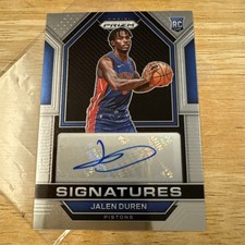 2022-23 Panini Prizm Jalen Duren ROOKIE SIGNATURES Rookie Auto RC No. RSI-JDU