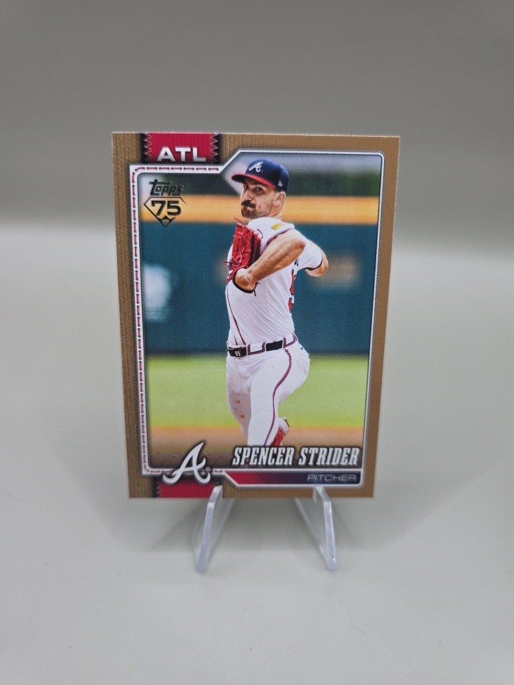 2026 Topps Series 1 Spencer Strider /2026 Gold Border #79 Atlanta Braves