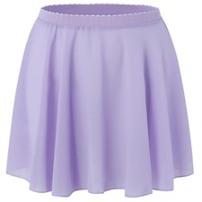 Ballet Skirt for Girls Pull On Dance Wrap Skirt Elastic Sheer Dance Costumes ...