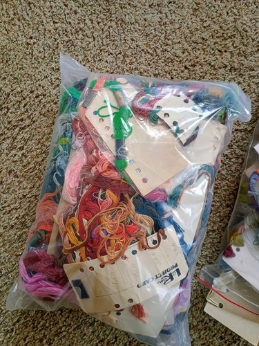 Lot 1500+ DMC & Others Embroidery Floss Skeins New and Used Plus Extras - Picture 20 of 20