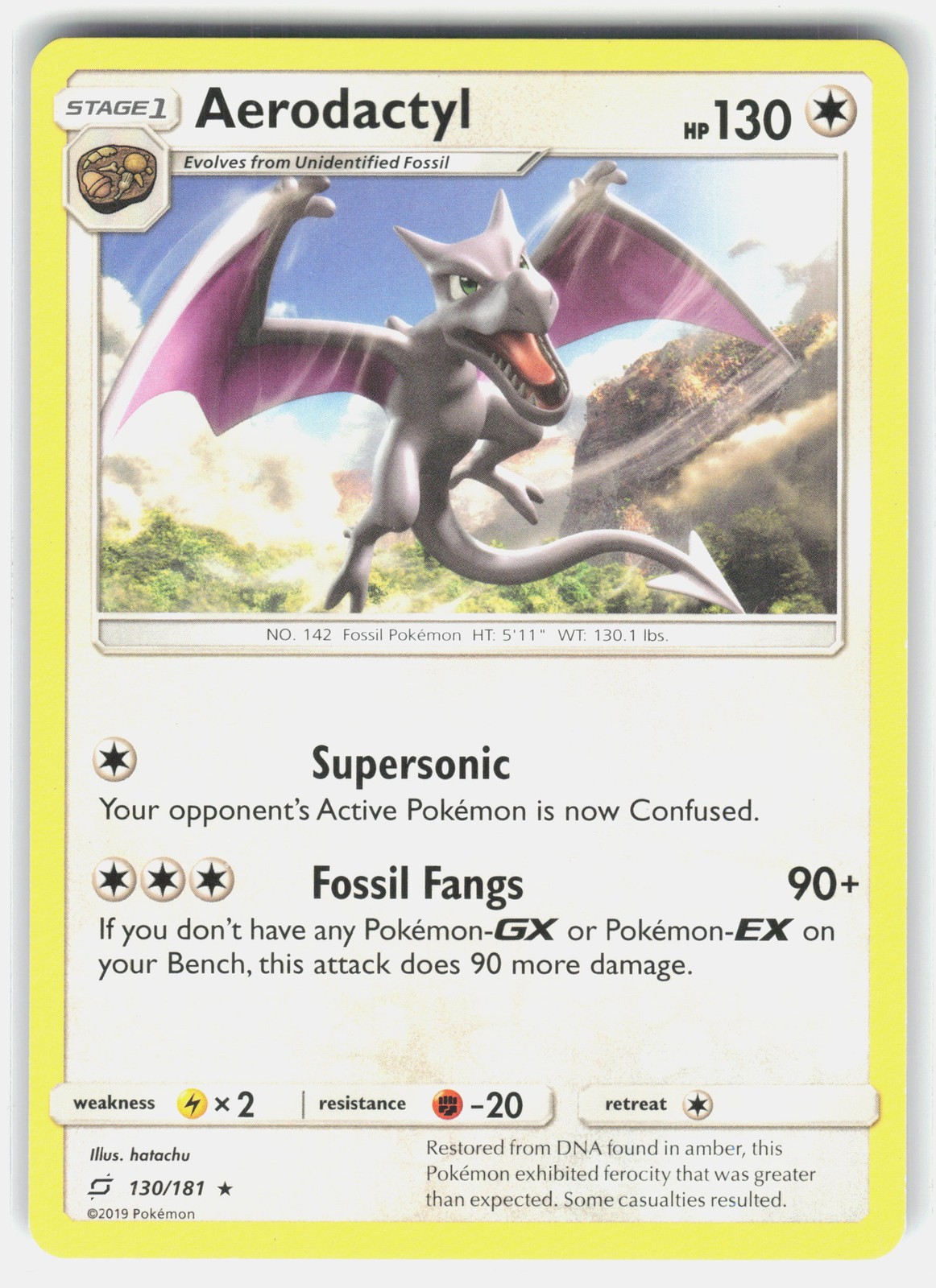 Aerodactyl 130/181 Pokemon SM - Team Up *NM*