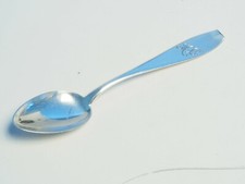 1890 ANTIQUE SWEDISH STERLING TEA SILVER SPOON 124MM 4"-7/8 LONG