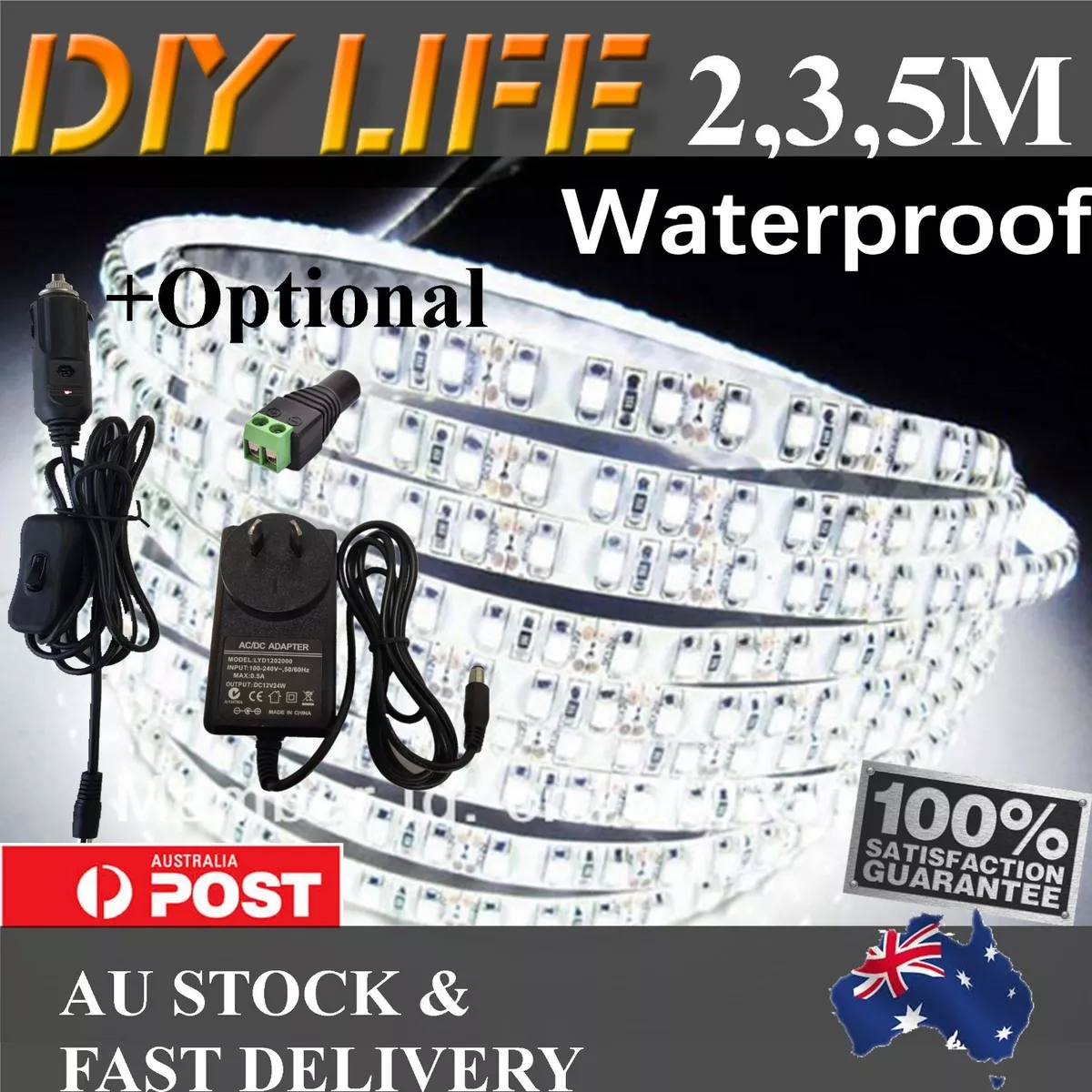 3 led 2024 strips 12v waterproof