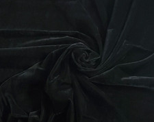 3' Triple Plush Velvet Fabric BLACK 45" wide Acetate/Nylon CRAFTS COSTUMES DECOR