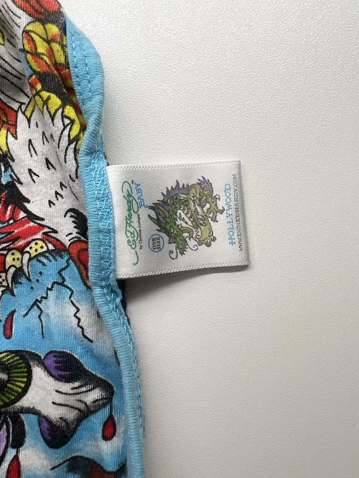 Juego de babero y tela eructa para bebé Ed Hardy - Raro Foto 2 de 4