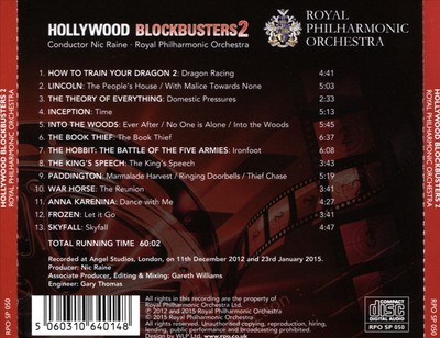 ROYAL PHILHARMONIC ORCHESTRA/NIC RAINE - HOLLYWOOD BLOCKBUSTERS, VOL. 2 NEUE CDs