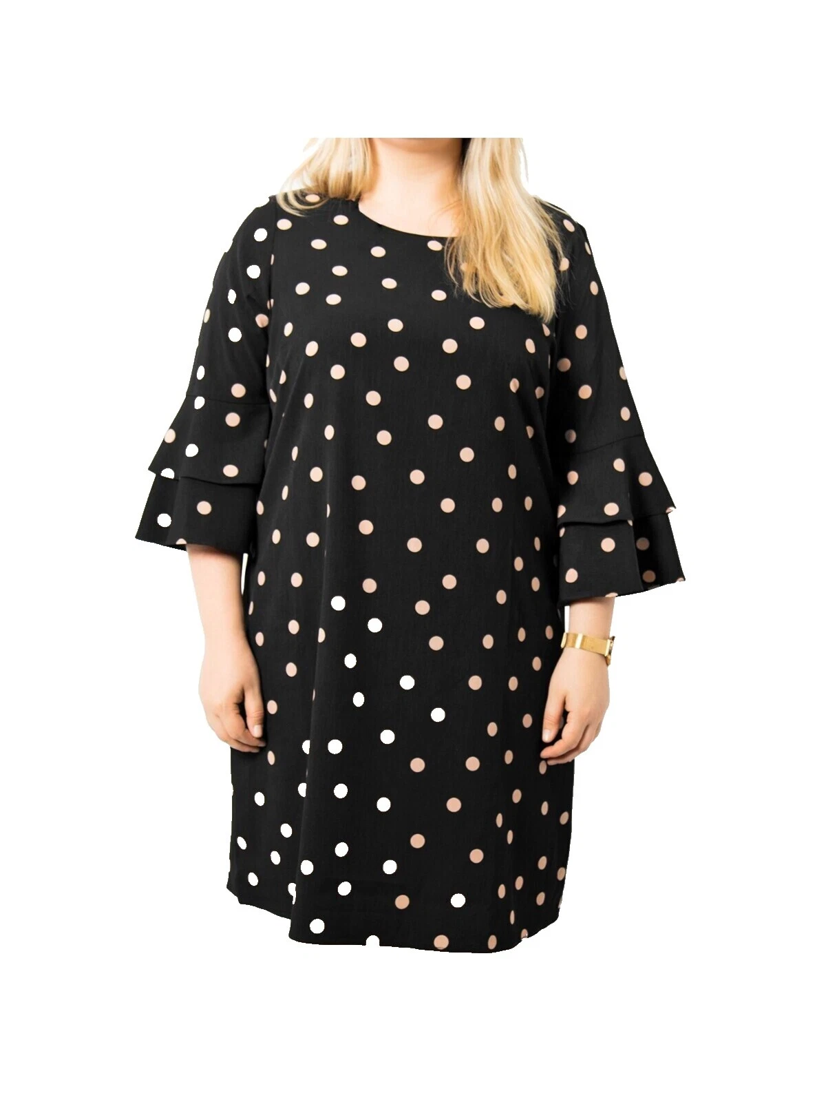 Polka Dot Shift Plus Size Dresses for Women