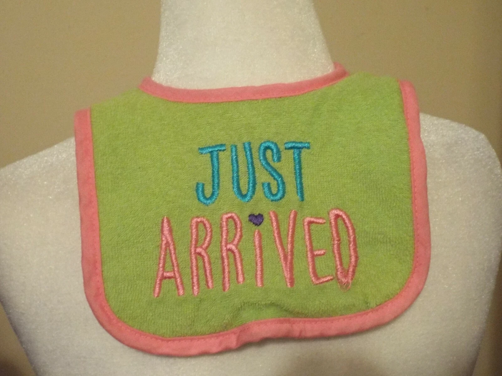 Just Arrived Baby Bib