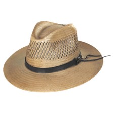 STETSON Peak View Copper Shantung Straw Hat OSPKVW-9327CO