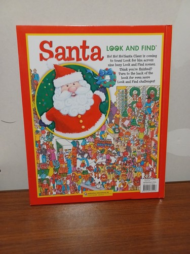 Look and Find Santa 2009 Hardcover Activity Book I Spy Christmas Children’s Gift - Picture 2 of 3