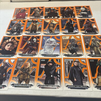 2018 Topps Star Wars Galactic Files bulk lot of 20 Orange Parallel Cards # 4-E