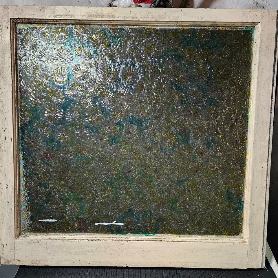 Antique Florentine Privacy Glass Window Pane Color Tinted Embossed ...