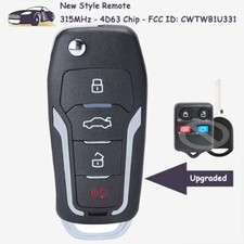 Flip Remote Key Fob 4 Button Cwtwb1u331 For Ford Escape Explorer Mustang Taurus