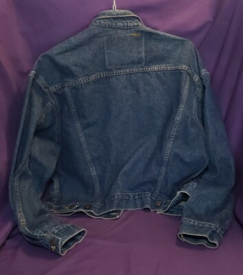 レザージャケット Vtg Levi's Dark Wash Denim Jean Jacket Men's M Trucker 70598-0299