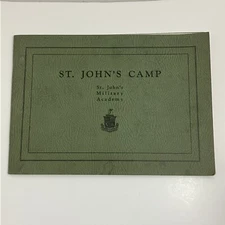 1935 St. John’s Military Academy Summer CAMP For Boys Info Booklet 64 Pages
