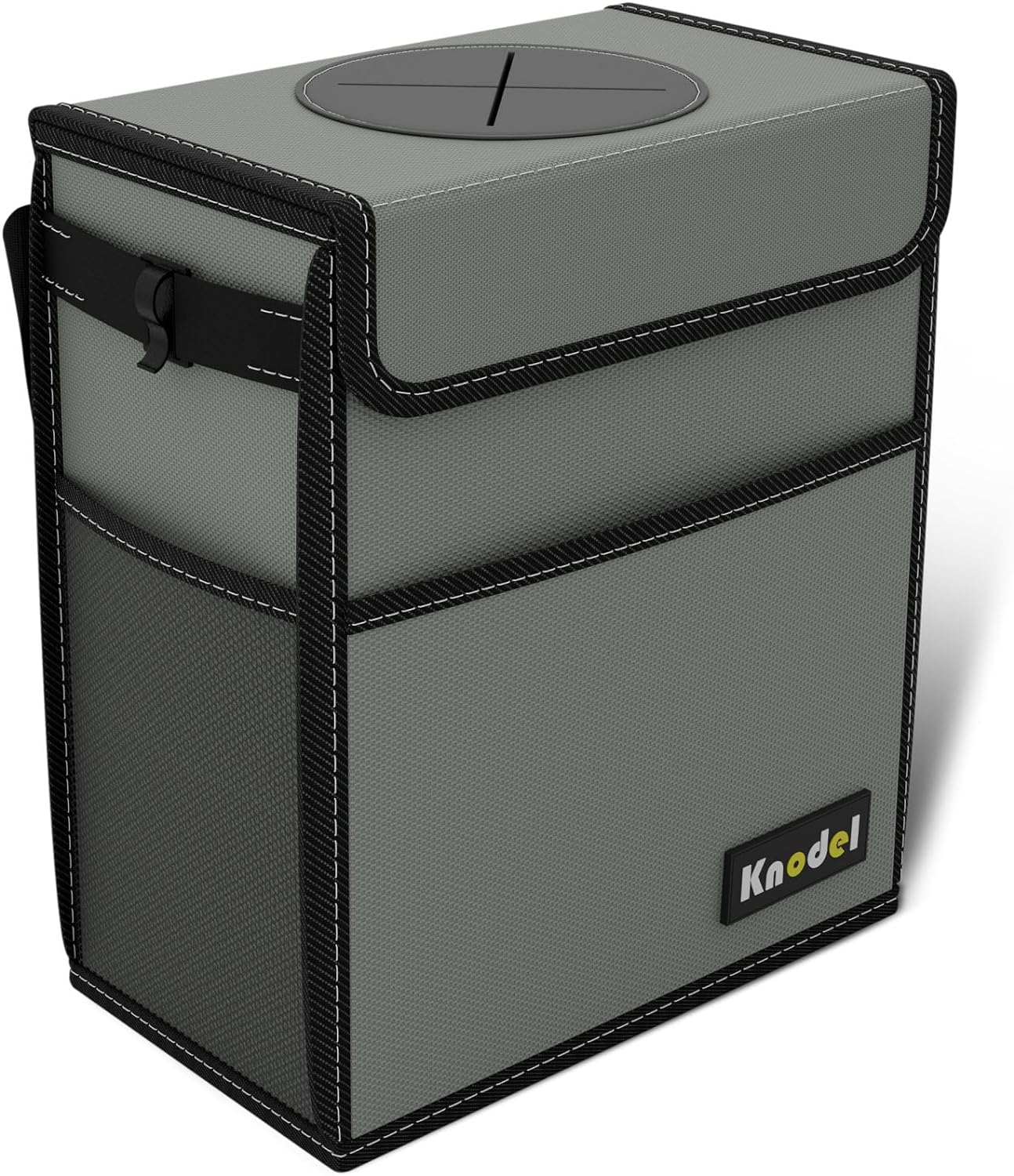 KNODEL Car Trash Can, Waterproof Car Garbage Can, Car Trash Bag with Lid, Leak-P