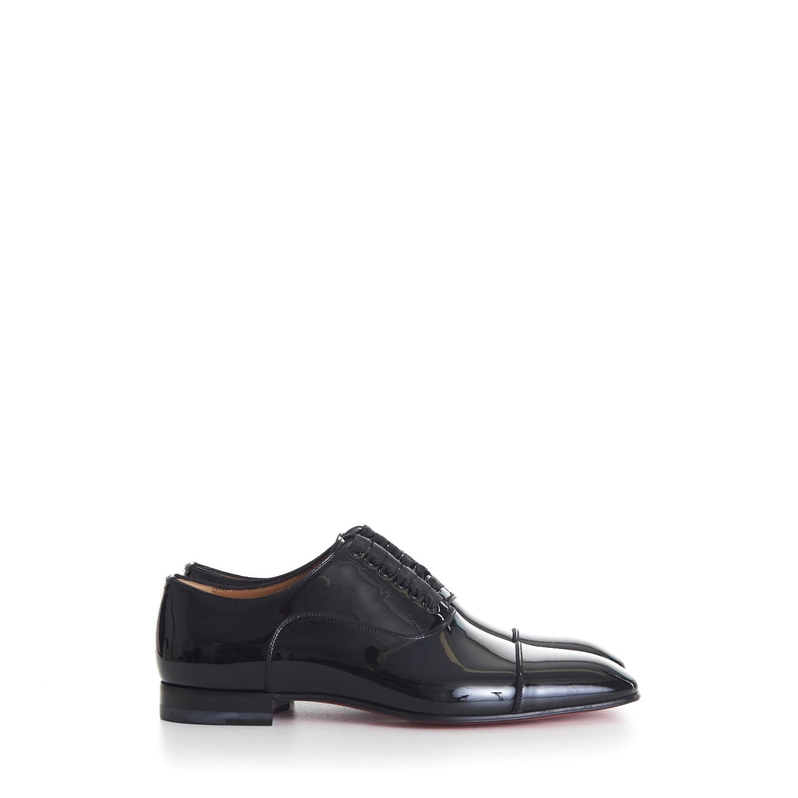 Christian Louboutin — CHRISTIAN LOUBOUTIN 945$ Greggo Lace-Up Oxford Shoes - Black Patent Leather