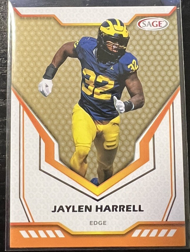 2024 Sage Football Gold Jaylen Harrell #54 Tennessee Titans