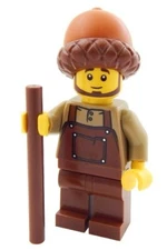 NEW LEGO ACORN MAN MINIFIG peasant castle medieval costume male forest farmer