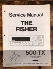 Fisher Model 500-TX Receiver Service Manual Original  1