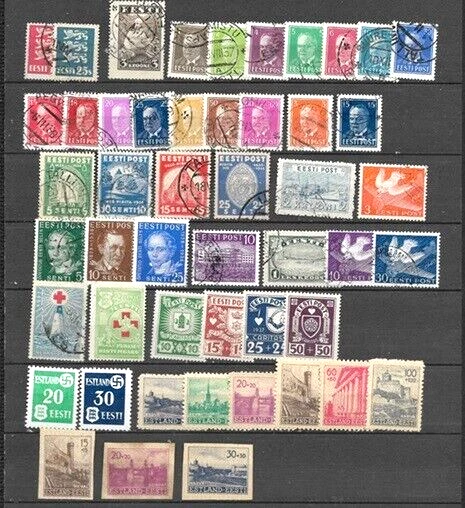 ESTONIA  LOT  1919 to 1941  MINT NH and HR and USED  FVF - Image 2 of 4