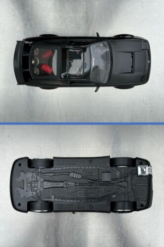 Raro Nissan 240SX negro brillante escala 1/24 Jada Toys sin calcomanías de patrocinador gráficos - Imagen 9 de 24